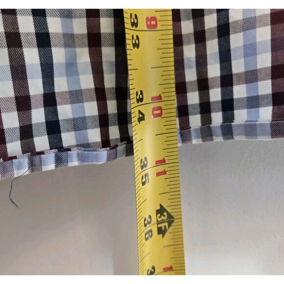 Duluth Trading Shirt Mens 3XLT Wrinkle Fighter Plaid Cotton Button Down Casual - Picture 7 of 7